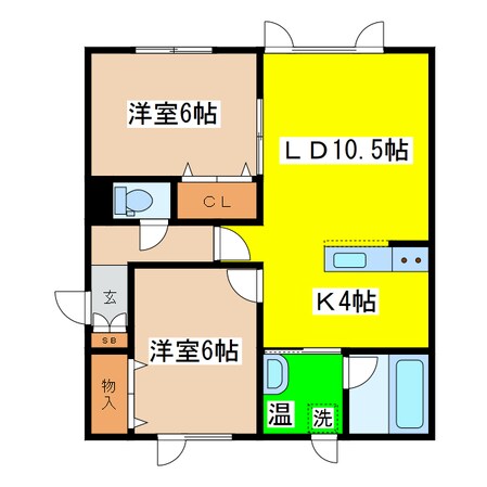 グランデールの物件間取画像